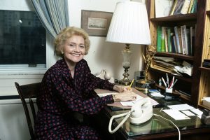 AGNES NIXON AT HOME LAYOUT - 1989 (Photo by ABC PHOTO ARCHIVES/ABC via Getty Images)