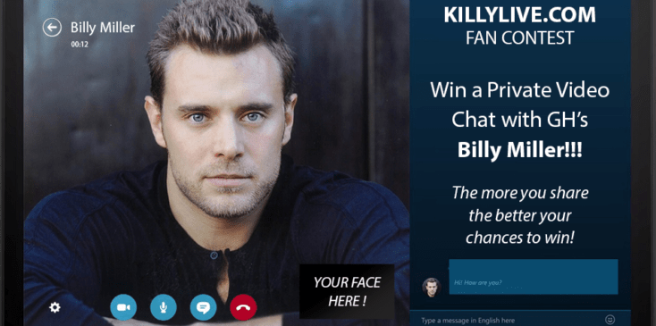 Last Days To Win A Video Call With GH’s Billy Miller! - Soap Opera Digest