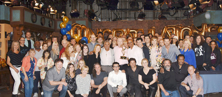 "Days of our Lives" Set Celebrating Emmy Wins