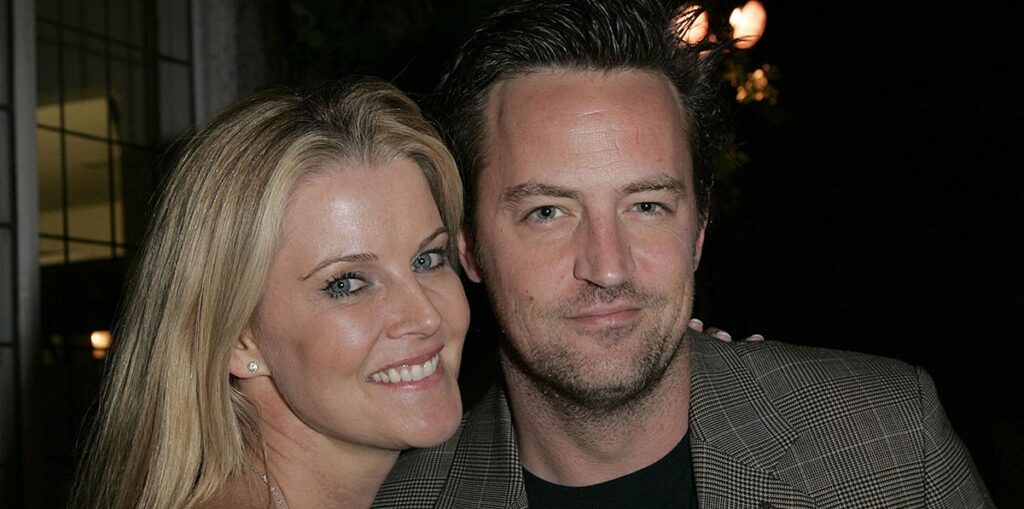 Maeve Quinlan and Matthew Perry