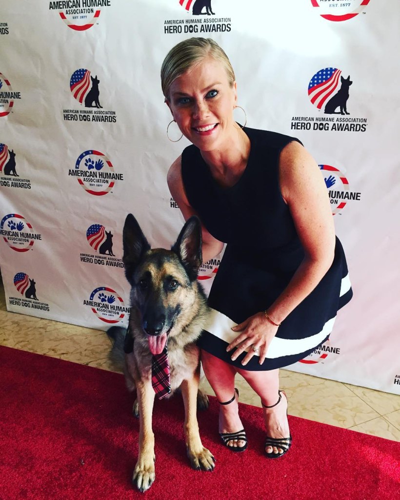 Alison Sweeney, American Humane Society Hero Dog