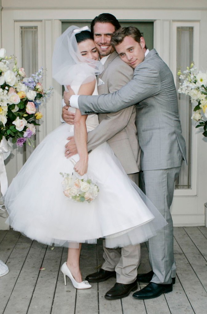 Amelia Heinle, Joshua Morrow, Billy Miller "The Young and the Restless" Set Location CBS Radford Studios Los Angeles 7/23/10 ©sean smith/jpistudios.com 310-657-9661