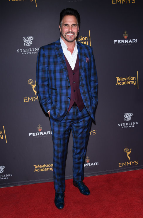 Don diamont blue plaid