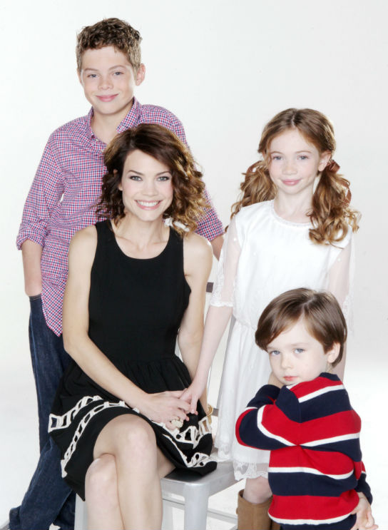 Rebecca Herbst and kids
