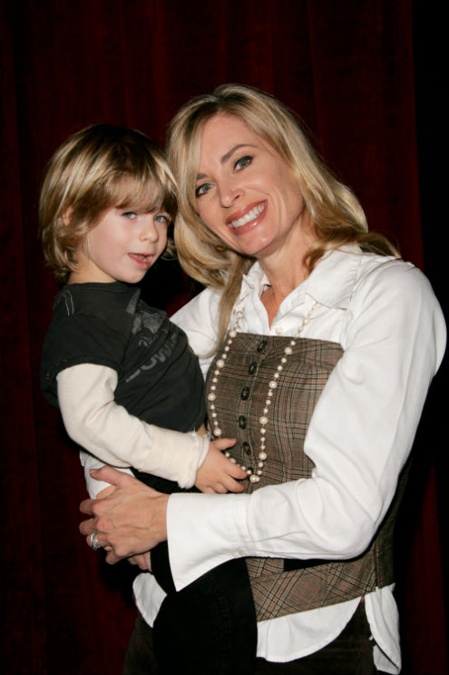 Eileen Davidson and her son Jesse