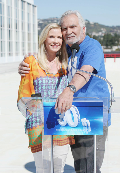 "The Bold and the Beautiful" Set Celebrating John McCook, Katherine Kelly Lang 30 Years