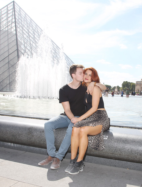 Courtney Hope & Chad Duell Romantic Vacation in Paris