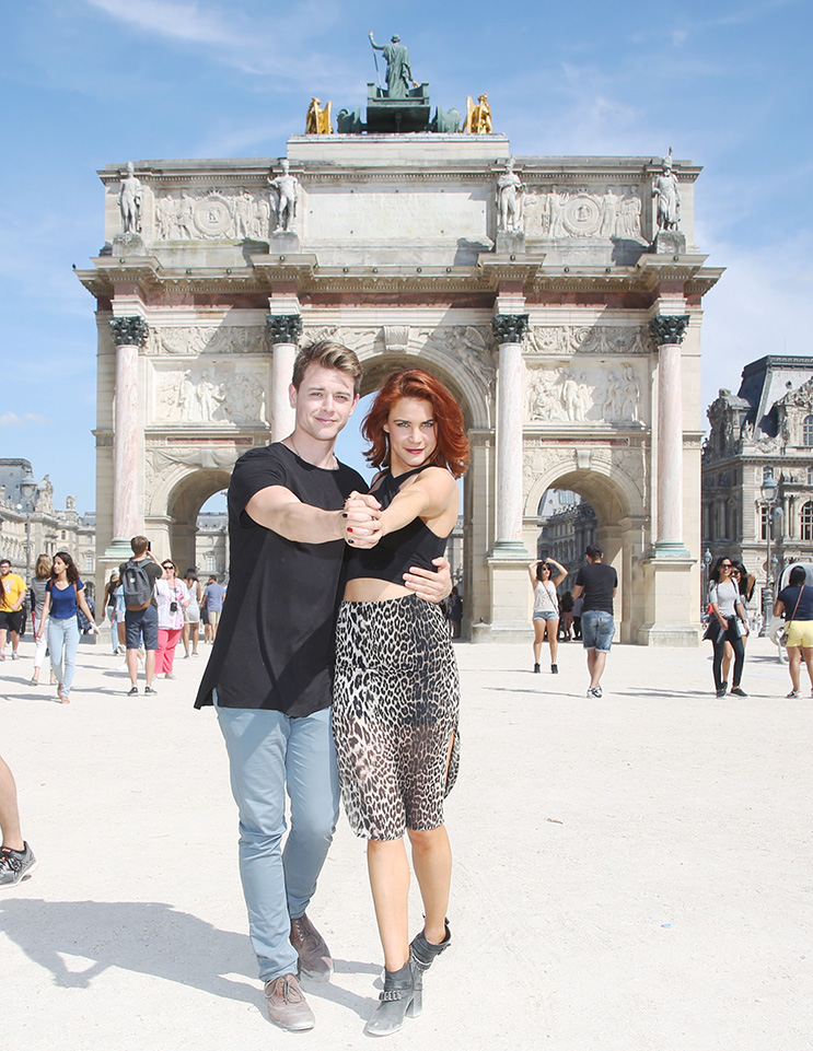 Courtney Hope & Chad Duell Romantic Vacation in Paris