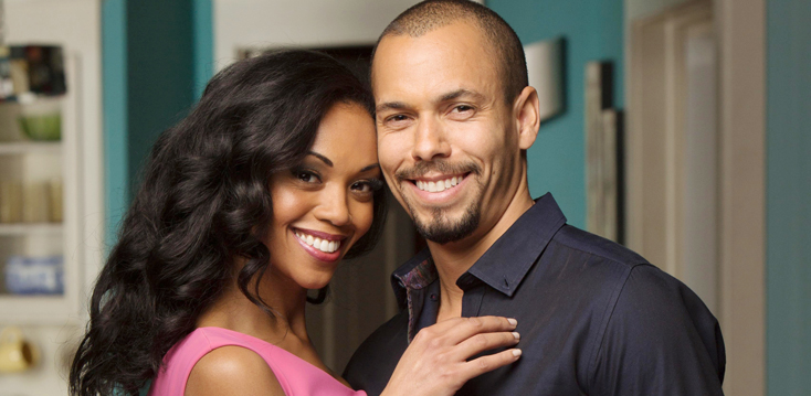 "The Young and the Restless" Set Photo Shoot with Bryton James, Mishael Morgan