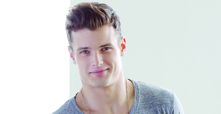 "The Young and the Restless" Set Shoot with Michael Mealor
