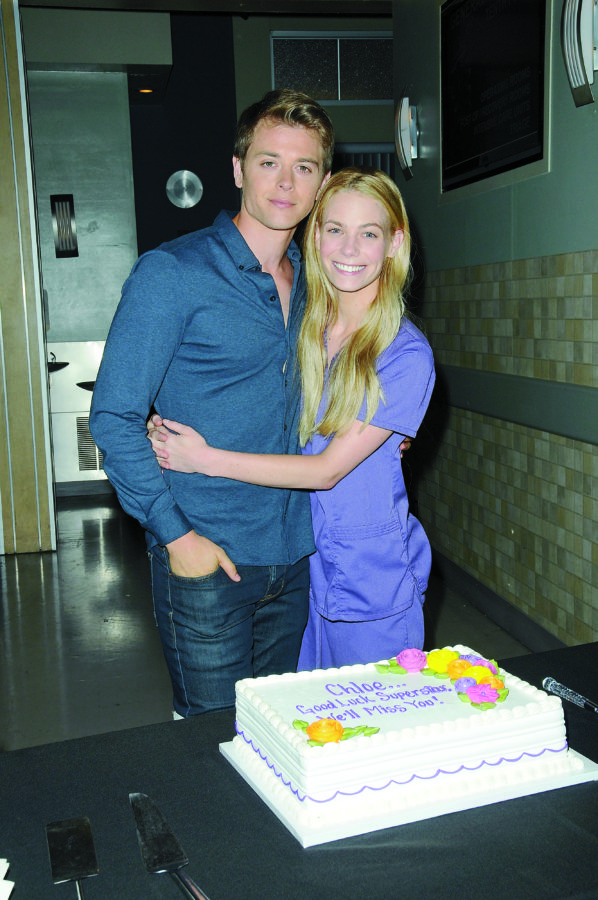 "General Hospital" Set Chloe Lanier going away party