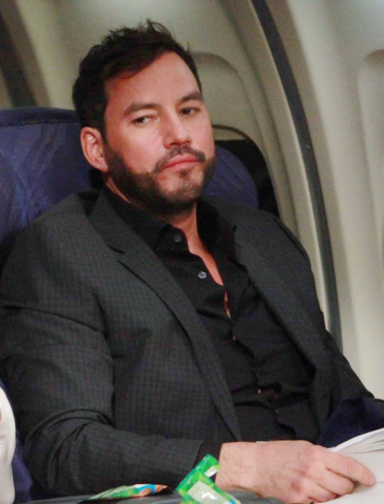 tyler christopher as nikolas cassadine in a plane on general hospital.