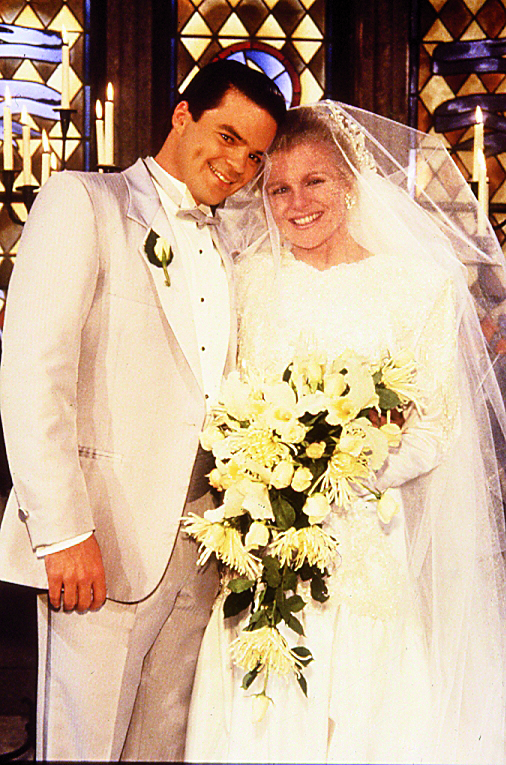 wally kurth judi evans justin adrienne second wedding