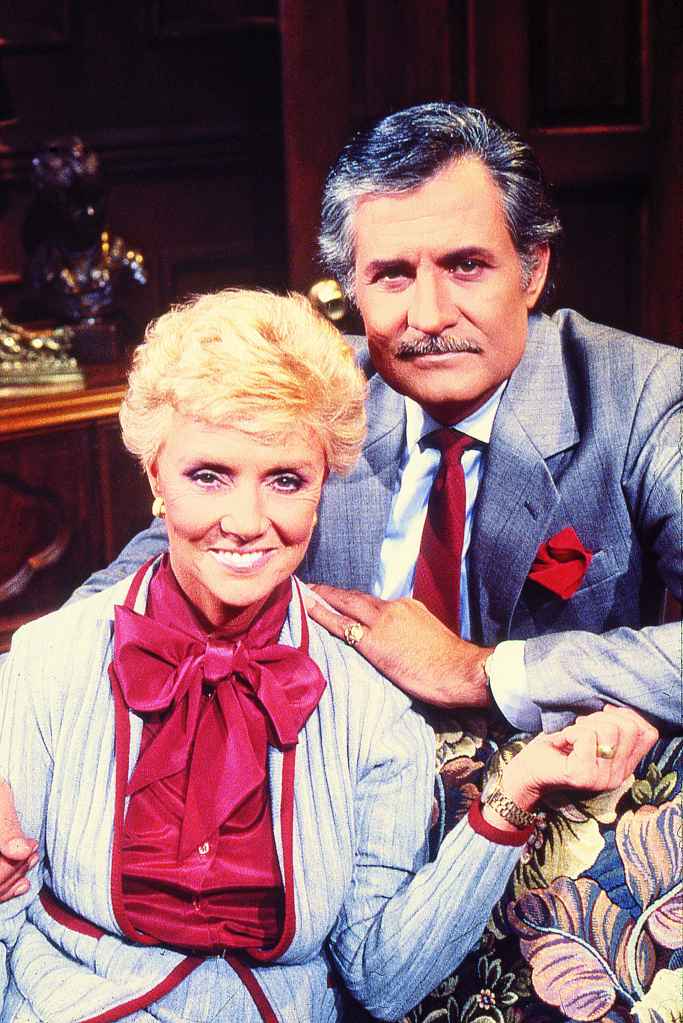 john aniston as victor with peggy mccay as caroline on days of our lives.