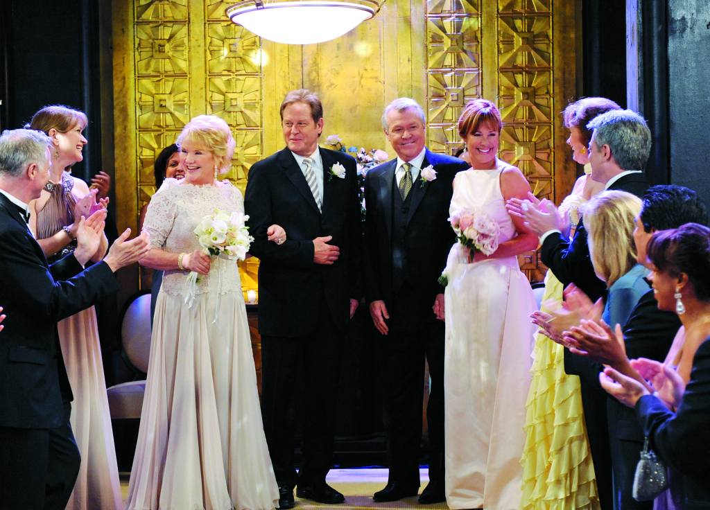 viki marries charlie and clint marries. nora on one life to live.