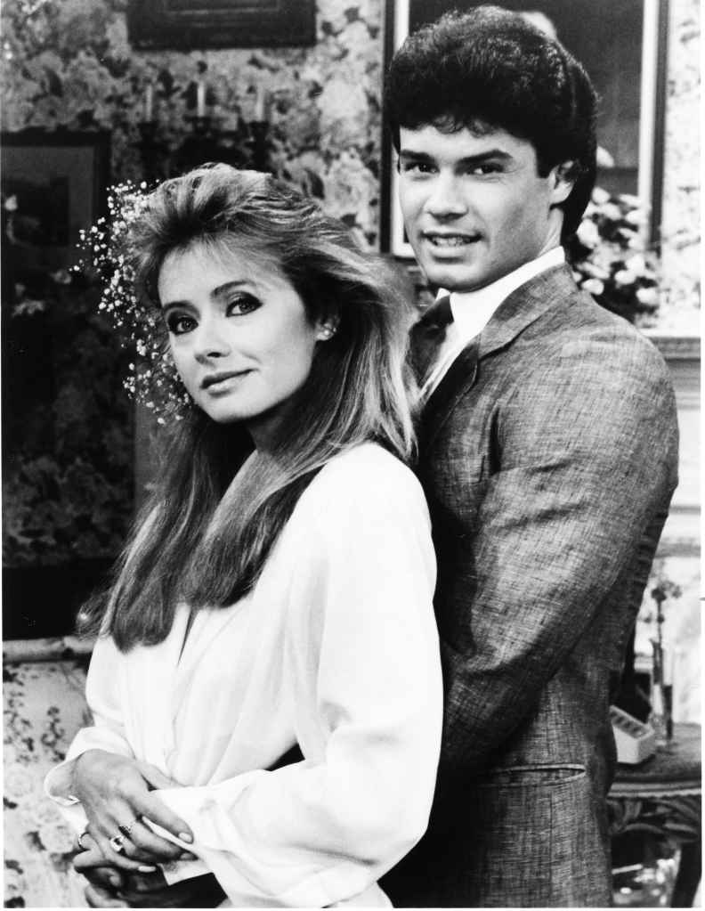 OLTL andrea evans and john loprieno, cord and tina's wedding 1986
