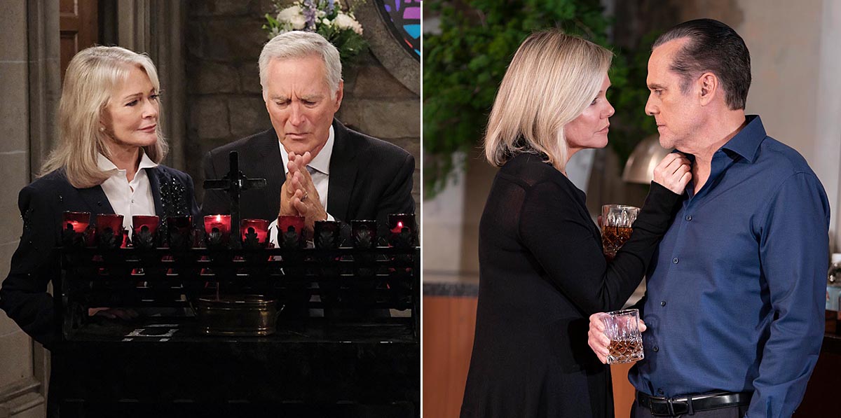 Drake-Hogestyn-Deidre-Hall, Maura West, Maurice Benard