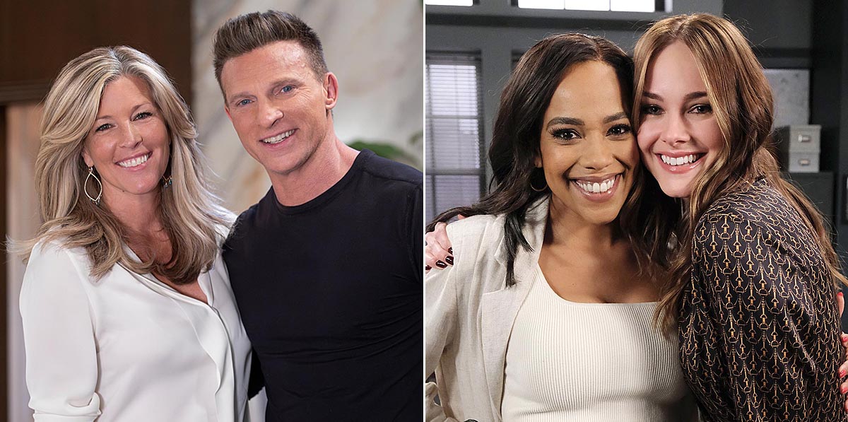 Laura Wright, Steve Burton, Elia Cantu, Abigail Klein