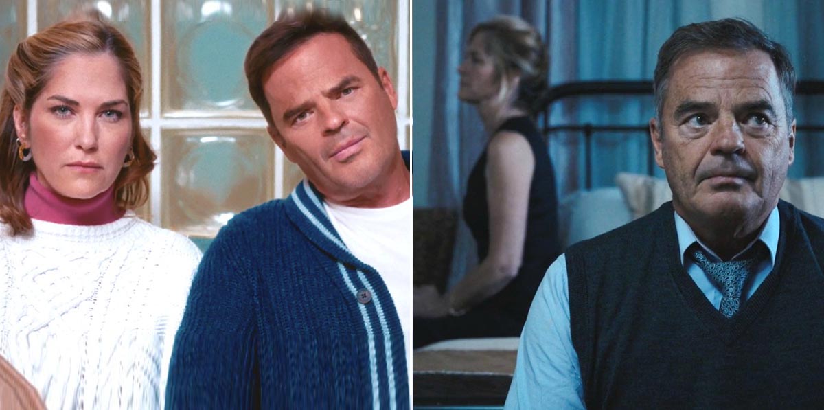 wally kurth and kassie depaiva from the movie common as red hair.