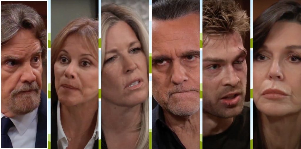 general hospital spoilers fergus, alexis, carly, sonny, dex, anna.