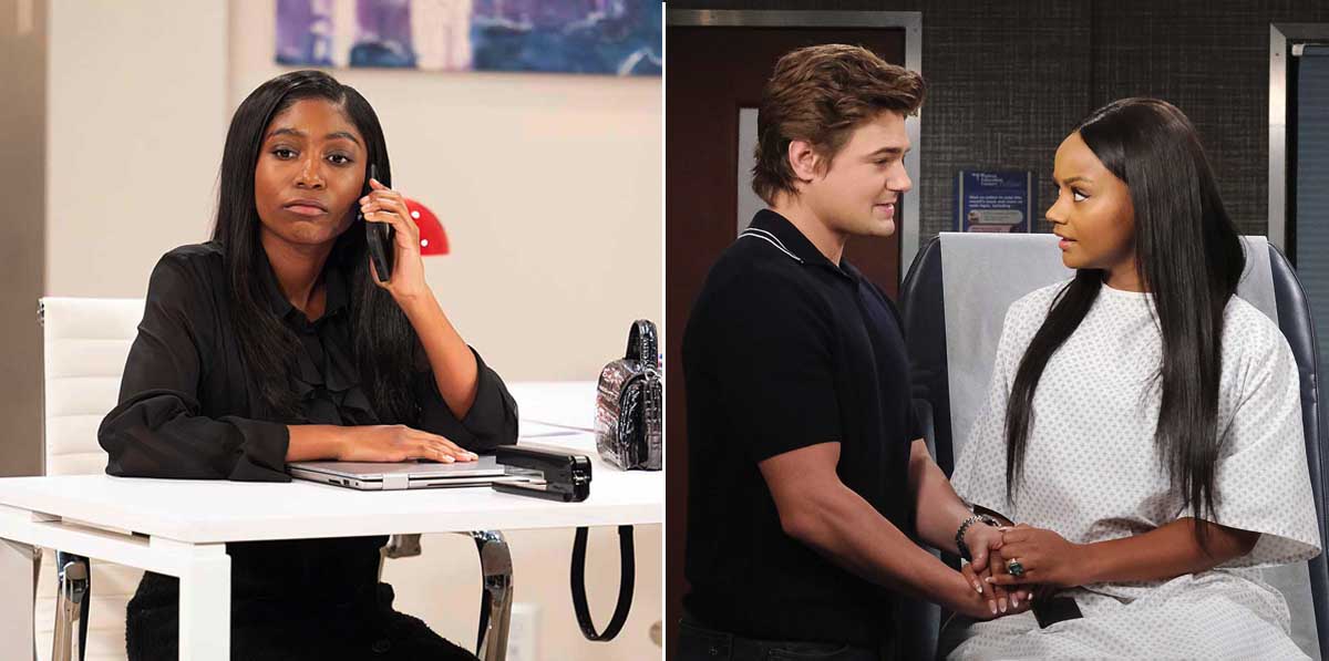 tabyana ali from general hospital, carson boatman, raven bowens from days of our lives.