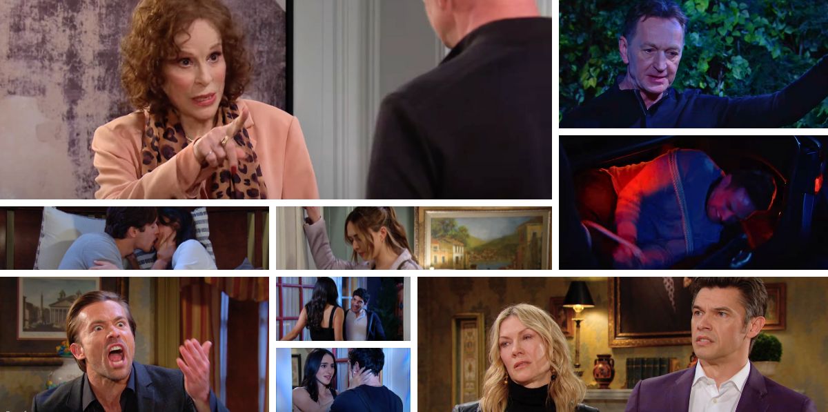 days of our lives spoilers collage vivian, ivan stefan xander, kristen, philip, holly, tate, sophia, javi, gabi.