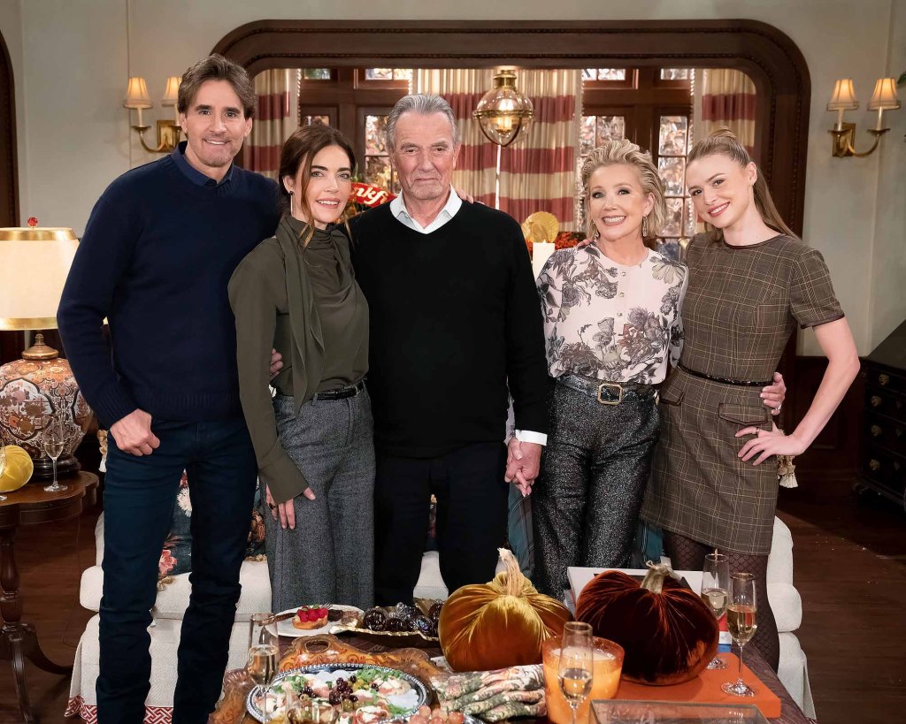 melody thomas scott, eric braeden, amelia heinle, j. eddie peck, hayley erin, the young and the restless