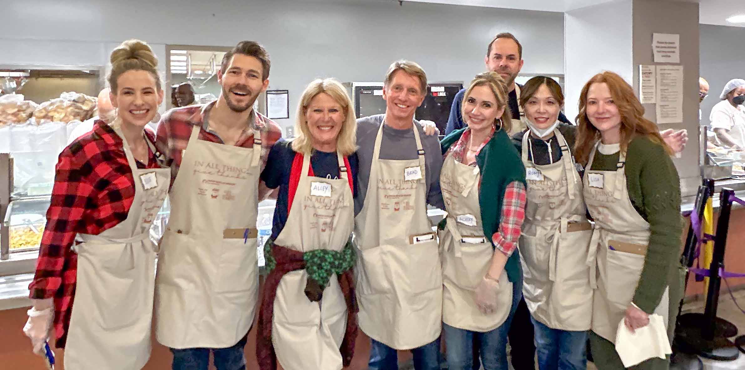 elle anderson, scott clifton, alley mills, brad bell, ashley jones, casey kasprzyk, romy park, lisa winther