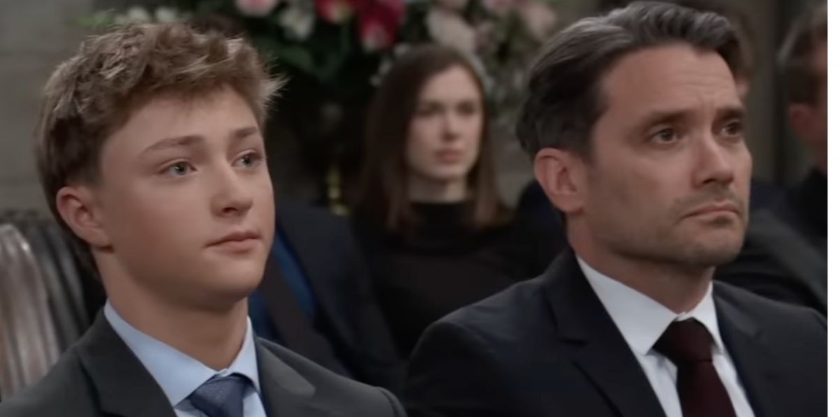 danny and dante at sam's funeral on general hospital, dominic zamprogna.