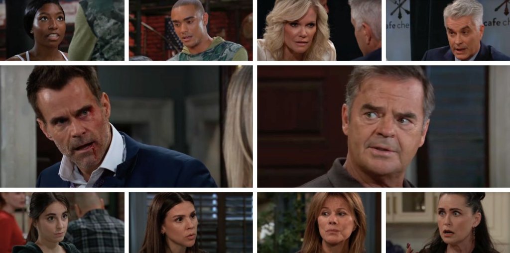 general hospital spoilers collage drew, ned, alexis, kristina, molly, lois, ric, ava, trina, kai.