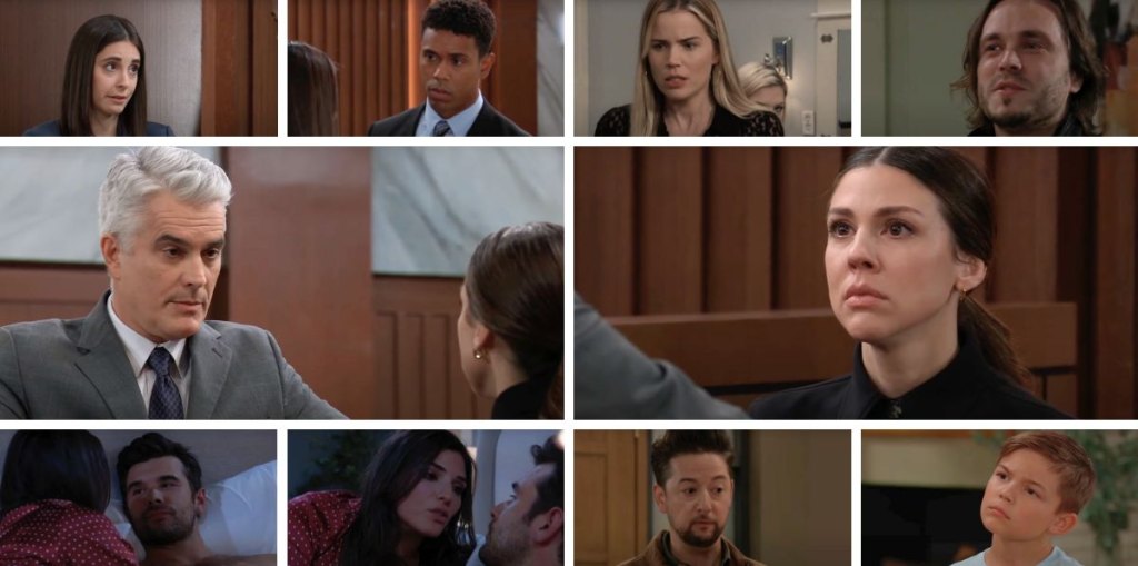 general hospital spoilers collage ric, kristina, tj, molly, lucky, sasha, chase, blq, spinelli, james.