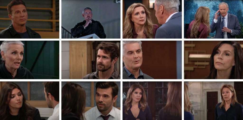 general hospital spoilers collage tracy, cody, robert, holly, jason, jack, anna, ric, alexis, olivia, blq, chase.