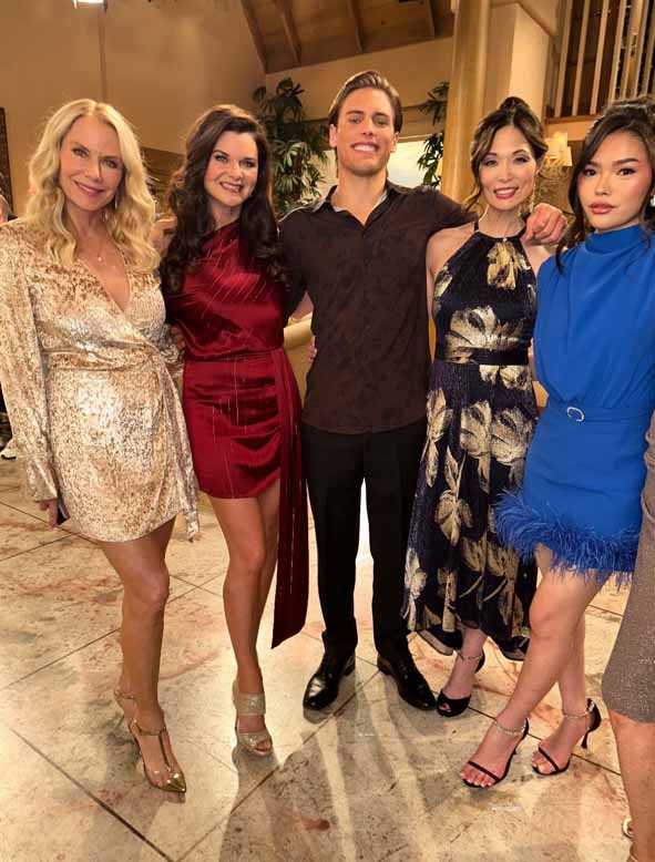 katherine kelly lang, heather tom, crew morrow, romy park, lisa yamada