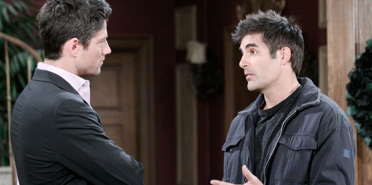 days of our lives ej talking to arnold, the rafe look-alike.