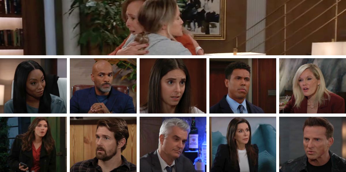 general hospital spoilers collage laura, lulu, tj, molly, curtis, jordan, cody, blq, ric, ava.
