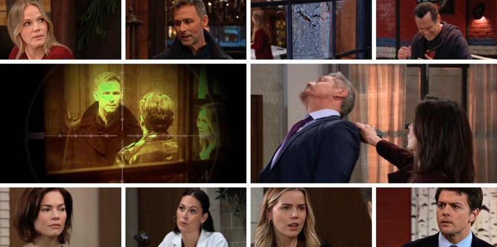 general hospital spoilers promo collage lulu, valentin, anna, jack, sonny, michael, sasha, liz, terry.