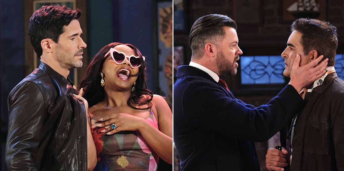 brandon beemer, raven bowens, galen gering, dan feuerriegel, days of our lives