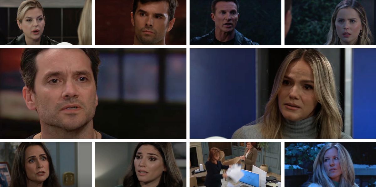 general hospital spoilers collage dante, lulu, chase, maxie, carly, jason, sasha, brook lynn, lois.