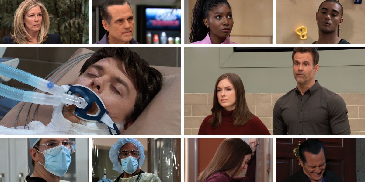 general hospital spoilers promo collage willow, drew, michael, sonny, carly, trina, kai.