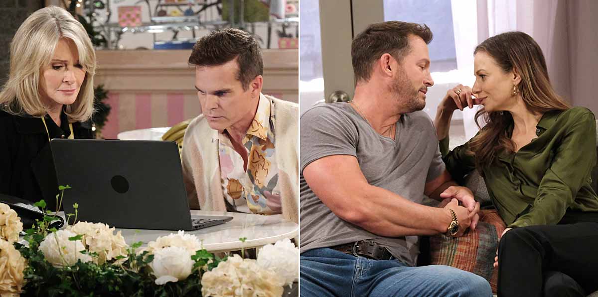 greg rikaart, deidre hall, eric martsolf, tamara braun