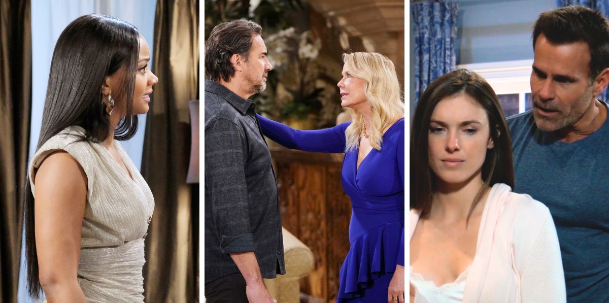 soaps chanel on days of our lives, brooke and ridge on bold and beautiful, willow and drew on gh.