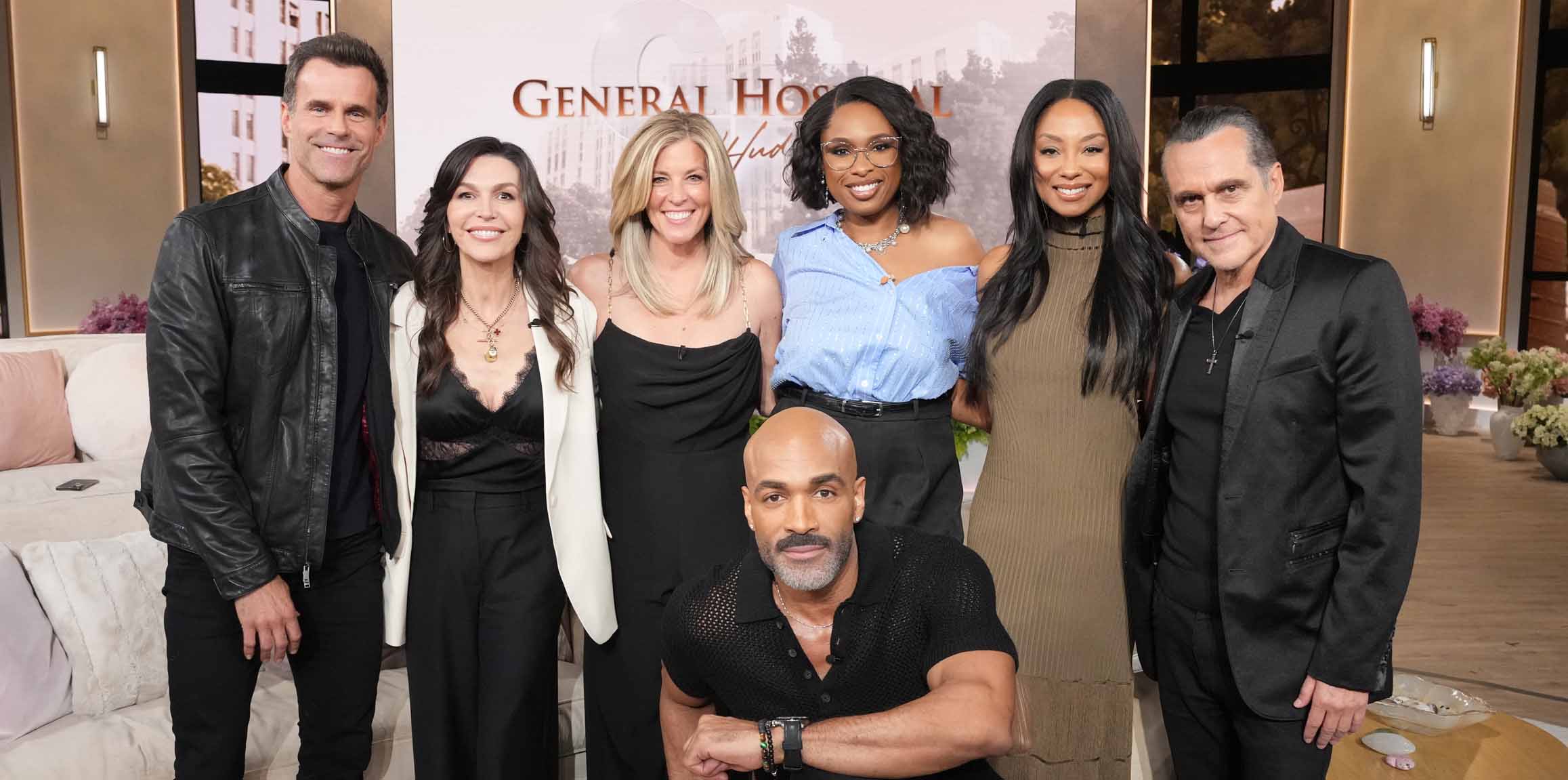 cameron mathison, finola hughes, laura wright, donnell turner, tanisha harper and maurice benard appear with jennifer hudson