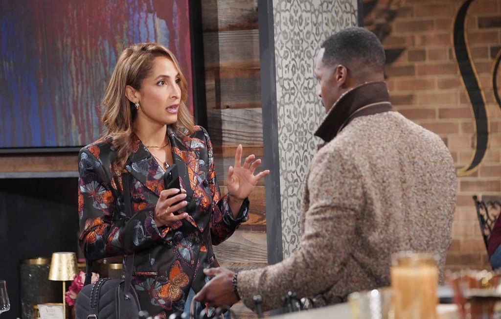 Christel Khalil, Jermaine Rivers, the young and the restless