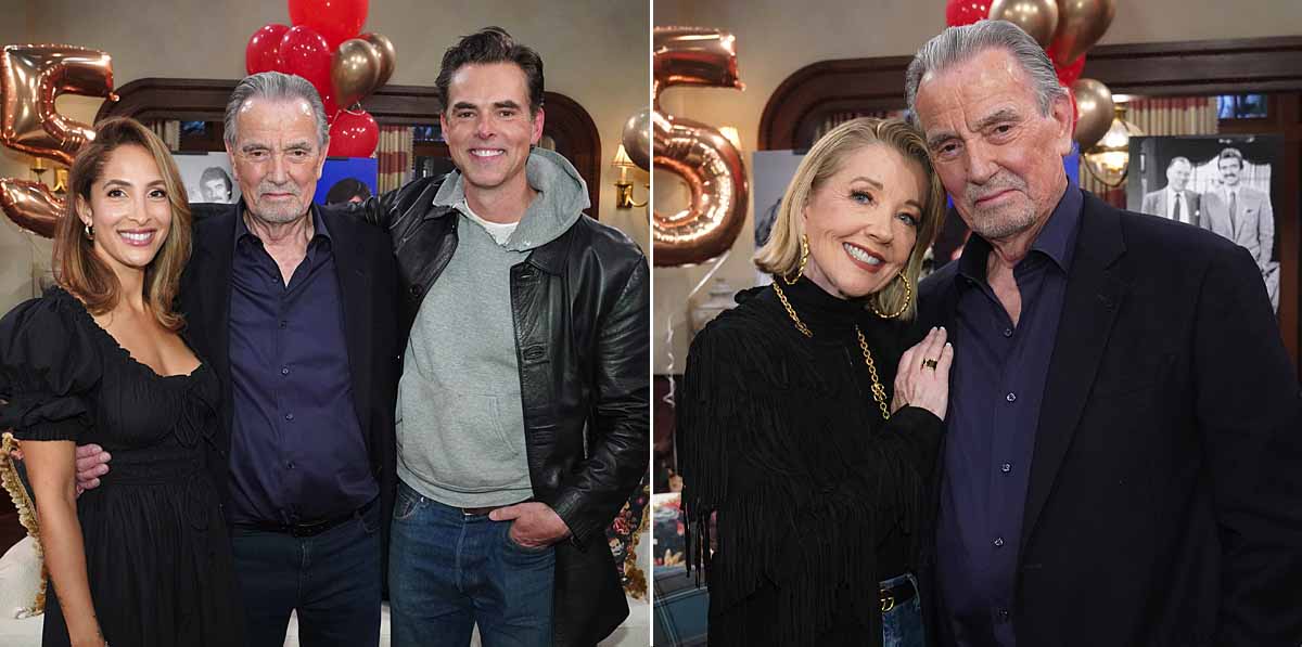 Eric Braeden, Jason Thompson, Christel Khalil, melody thomas scott