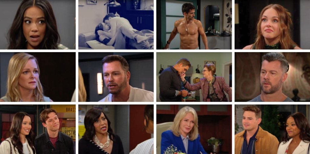 days of our lives spoilers promo collage, rafe, rita, belle, brady, johnny, chanel, marlena, paulina.