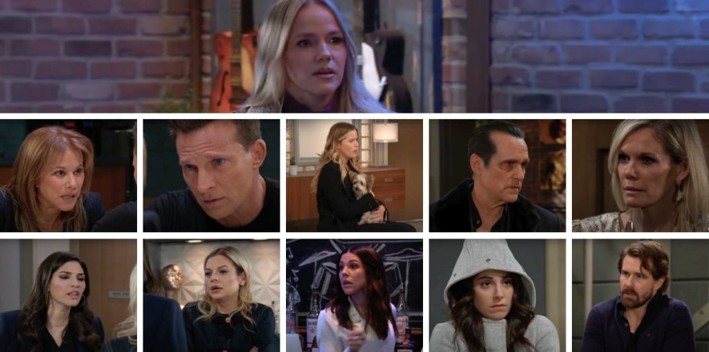 general hospital spoilers collage lulu, alexis, jason, sonny, ava, molly, cody, blq, kristina, maxie.