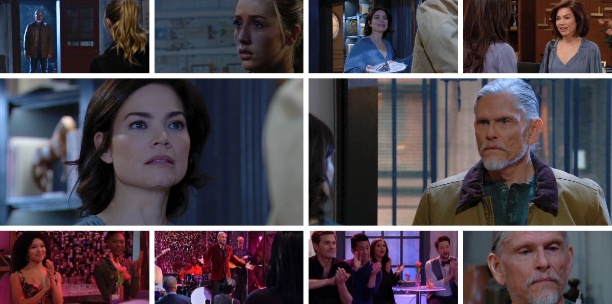 general hospital spoilers promo collage joss, cyrus, liz, anna, curtis, portia.