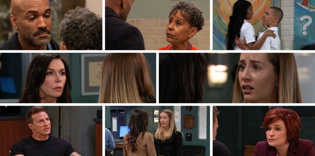 general hospital spoilers promo collage anna, joss, diane, jason, trina, kai, curtis, stella.