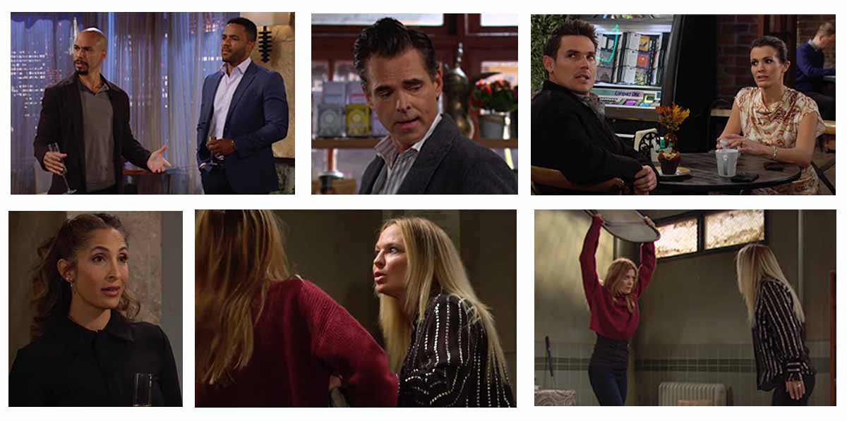 young and the restless preview-bryton james, sean dominic, jason thompson, mark grossman, melissa claire, egan, christel khalil, michelle stafford, sharon case