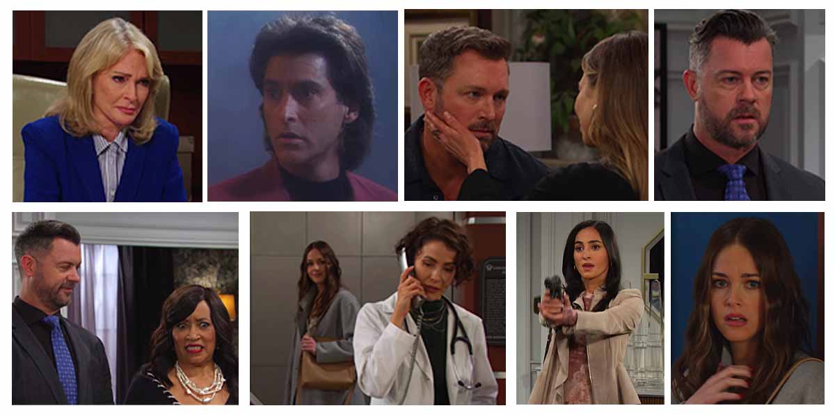 Days of our Lives promo: deidre hall, drake hogestyn, eric martsolf, tamara braun, dan feuerriegel, jackee harry, abigail klein, linsey godfrey, cherie jimenez